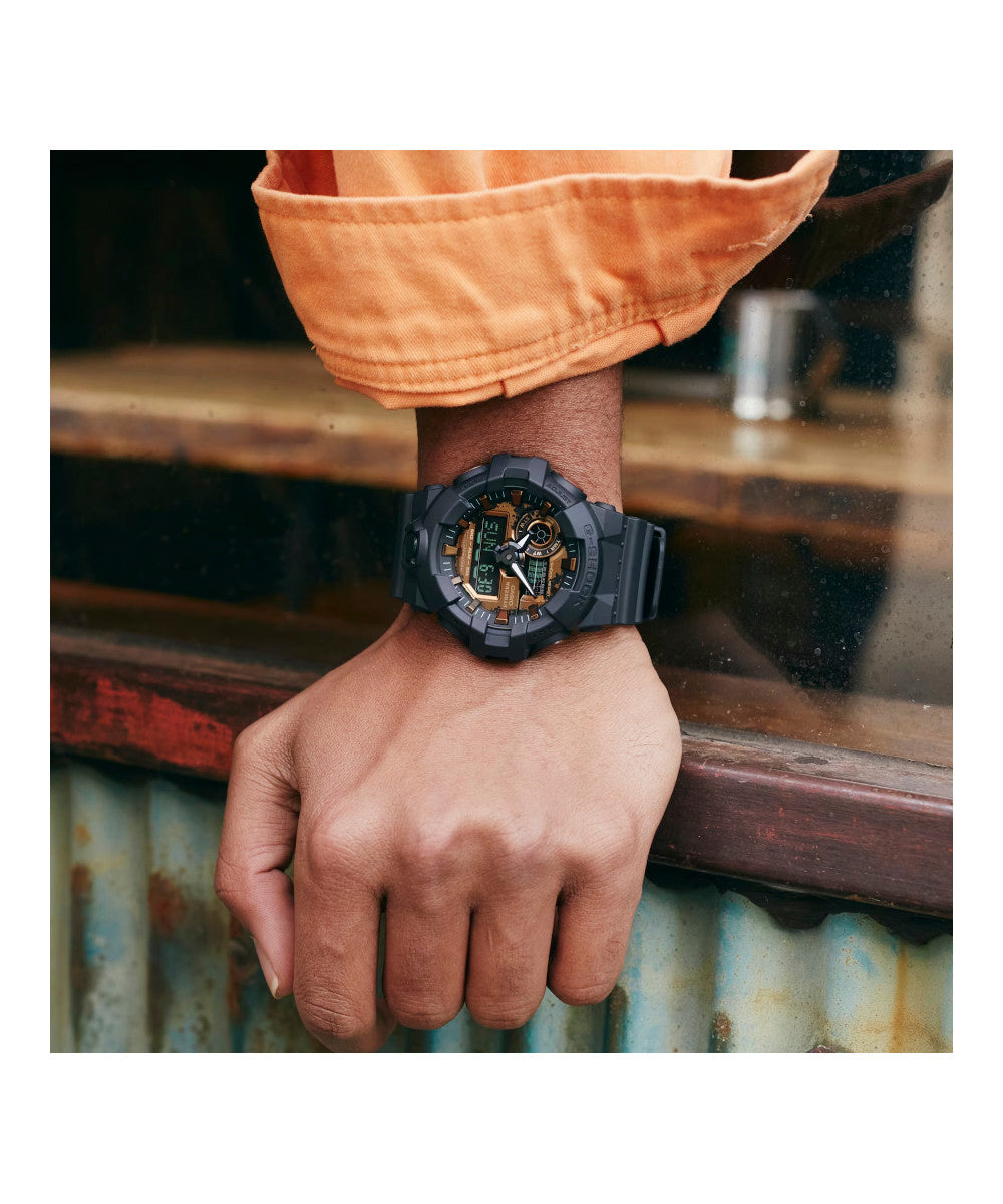 RELOJ ANÁLOGO DIGITAL PARA HOMBRE CASIO G-SHOCK GA-700RC-1ADR - NEGRO