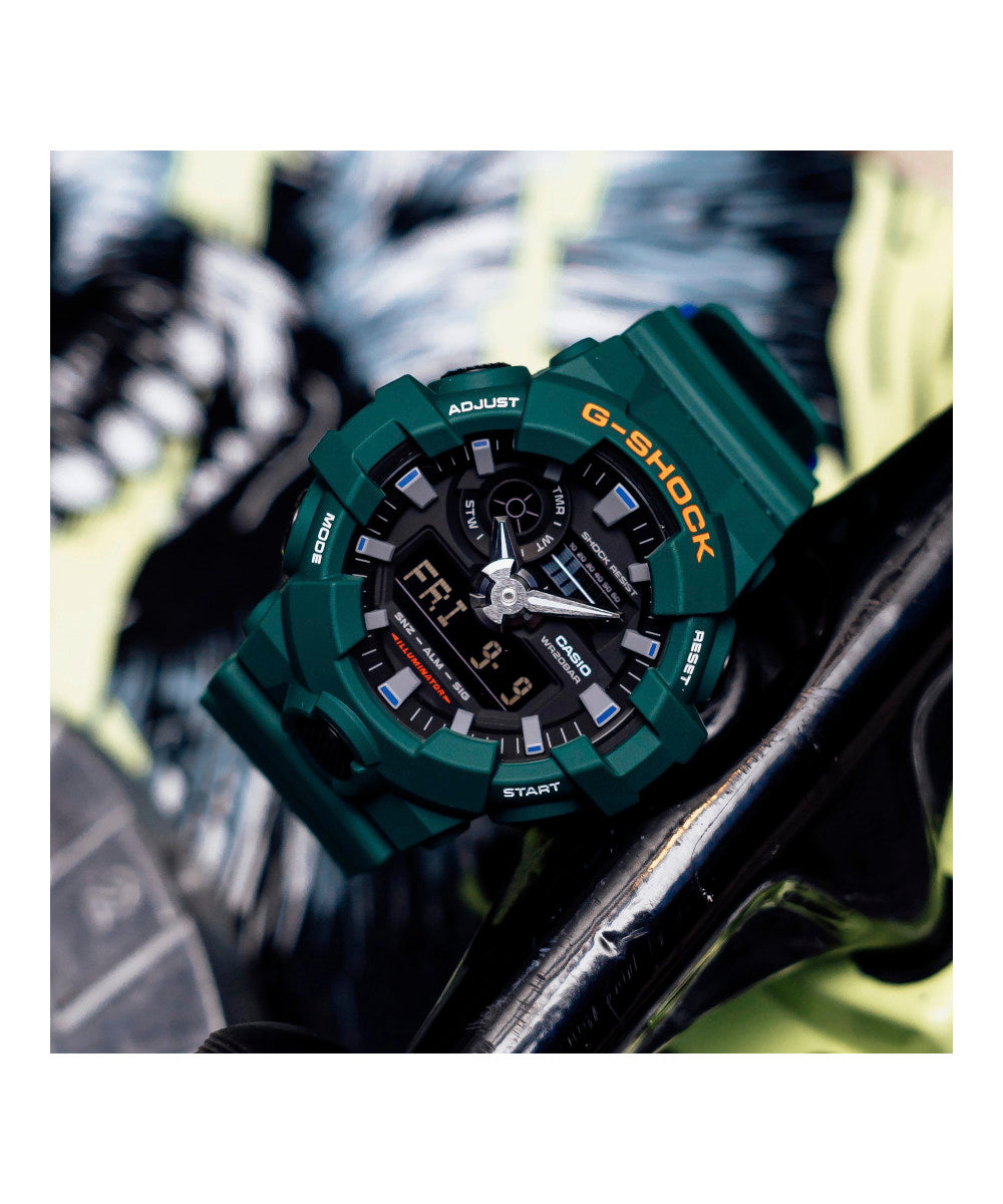 RELOJ ANÁLOGO DIGITAL PARA HOMBRE CASIO G-SHOCK GA-700SC-3ADR - VERDE