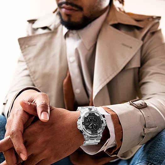 RELOJ ANÁLOGO DIGITAL PARA HOMBRE CASIO G-SHOCK GA-700SKE-7ADR - BLANCO