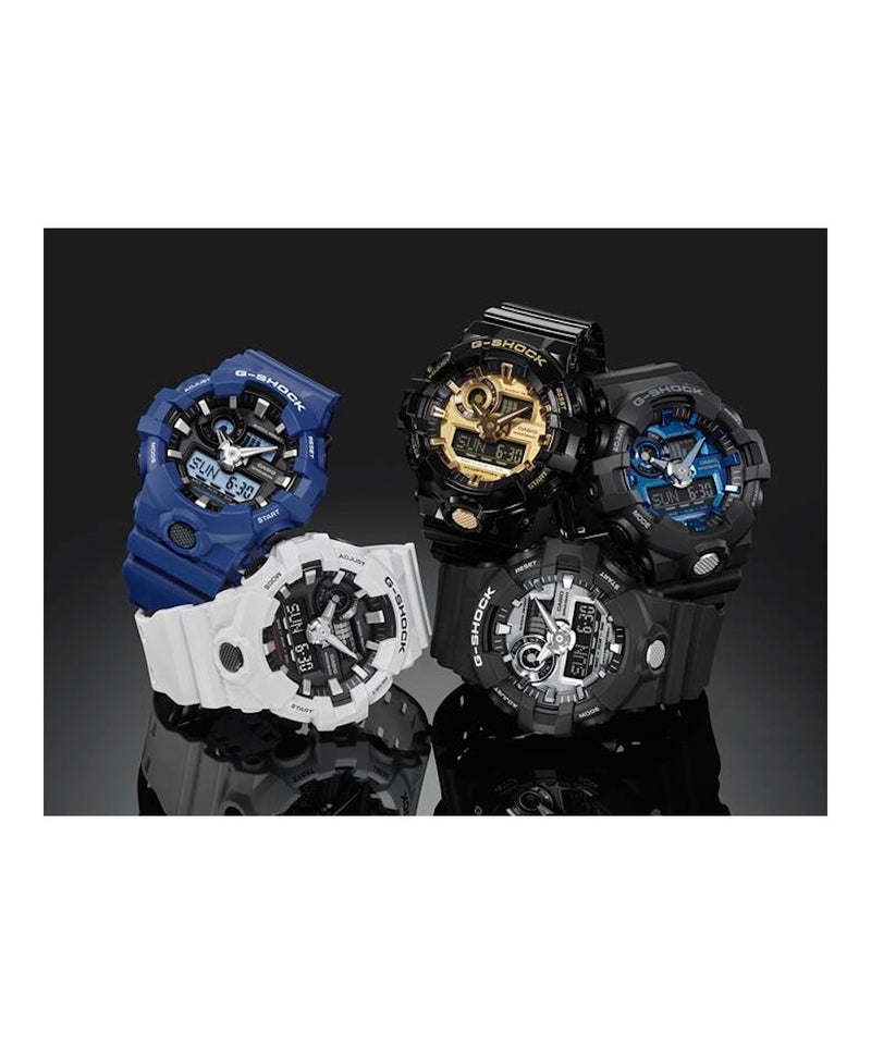 RELOJ ANÁLOGO DIGITAL PARA HOMBRE CASIO G-SHOCK GA-710-1ADR - NEGRO