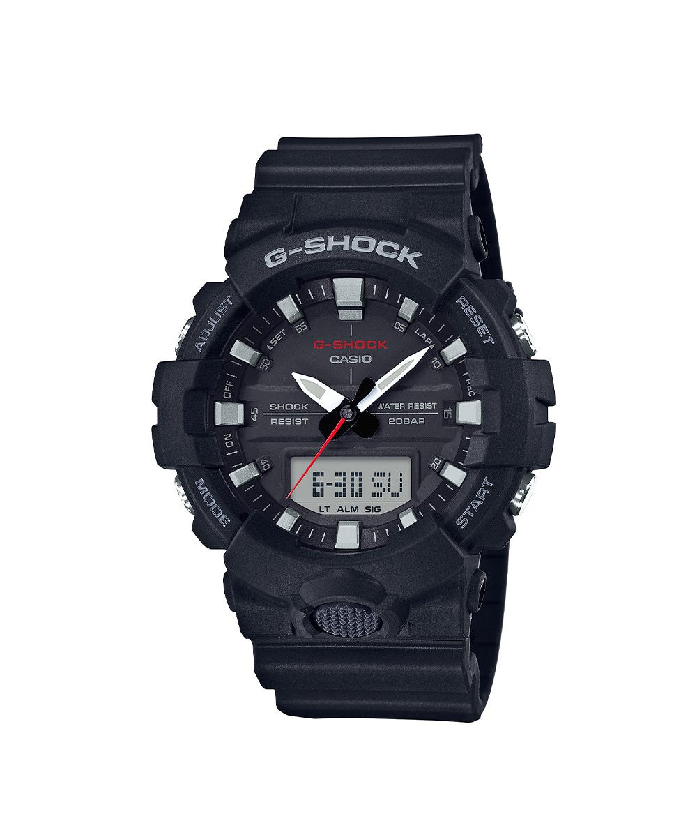 RELOJ ANÁLOGO DIGITAL PARA HOMBRE CASIO G-SHOCK GA-800-1ADR - NEGRO