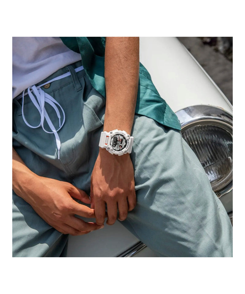 RELOJ ANÁLOGO DIGITAL PARA HOMBRE CASIO G-SHOCK GA-900AS-7ADR - BLANCO