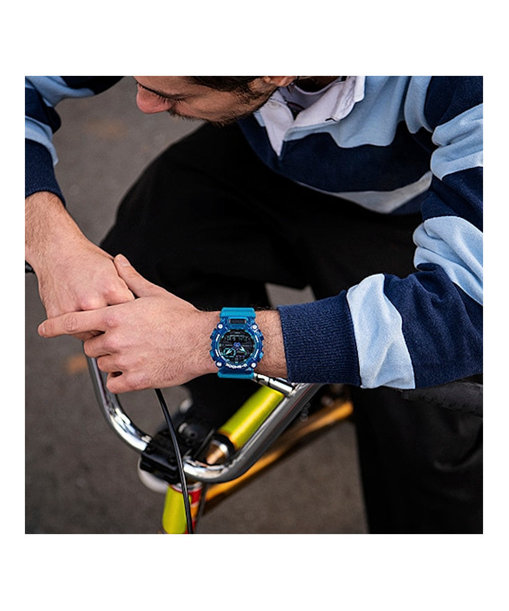 RELOJ ANÁLOGO DIGITAL PARA HOMBRE CASIO G-SHOCK GA-900SKL-2ADR - AZUL