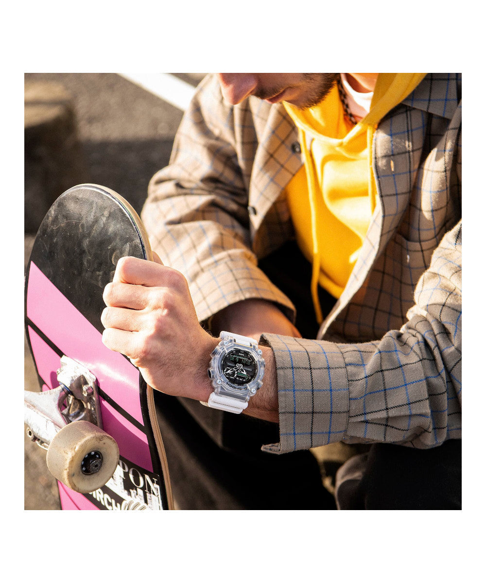 RELOJ ANÁLOGO DIGITAL PARA HOMBRE CASIO G-SHOCK GA-900SKL-7ADR - BLANCO