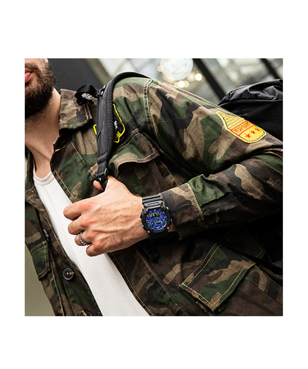 RELOJ ANÁLOGO DIGITAL PARA HOMBRE CASIO G-SHOCK GA-900VB-1ADR - NEGRO