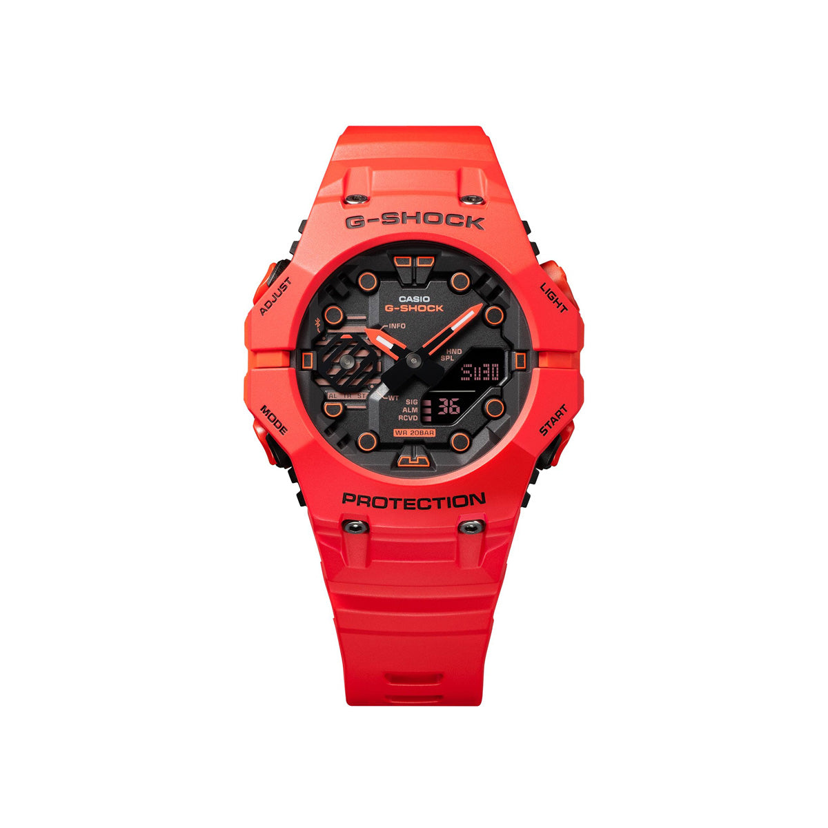 RELOJ ANÁLOGO DIGITAL PARA HOMBRE CASIO G-SHOCK GA-B001-4ADR - ROJO