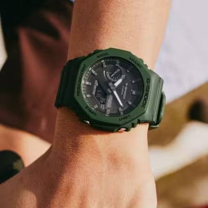 RELOJ ANÁLOGO DIGITAL PARA HOMBRE CASIO G-SHOCK GA-B2100-3ADR - VERDE