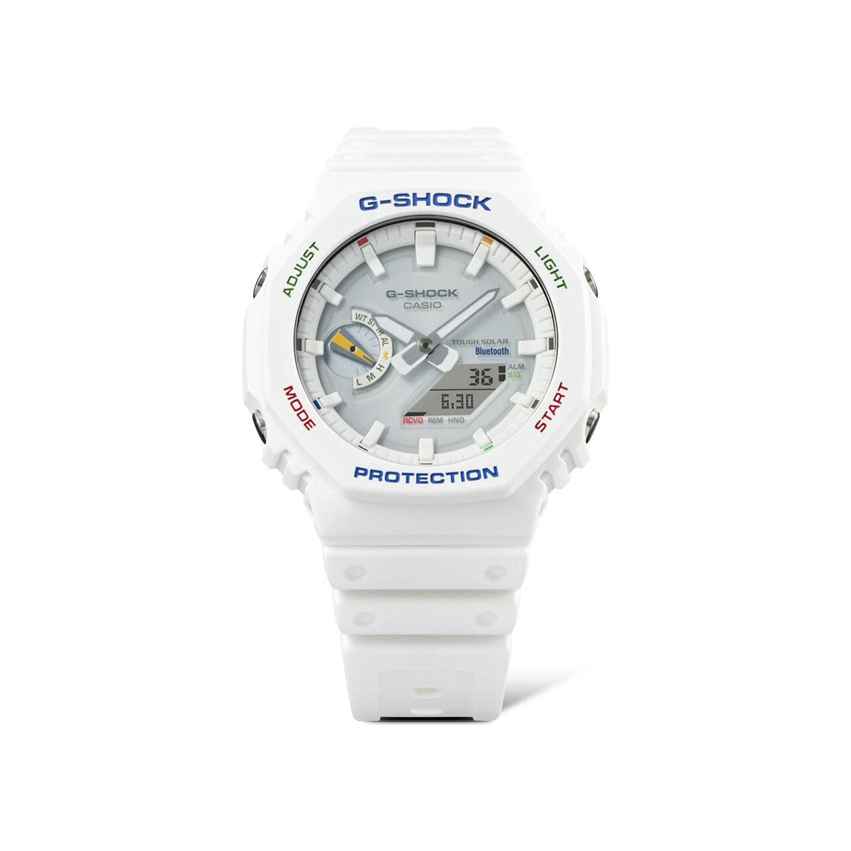RELOJ ANÁLOGO DIGITAL PARA HOMBRE CASIO G-SHOCK GA-B2100FC-7ADR - BLANCO