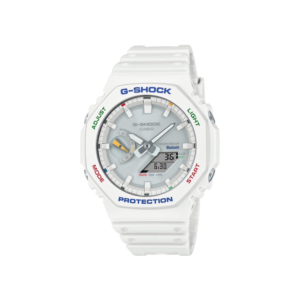 RELOJ ANÁLOGO DIGITAL PARA HOMBRE CASIO G-SHOCK GA-B2100FC-7ADR - BLANCO