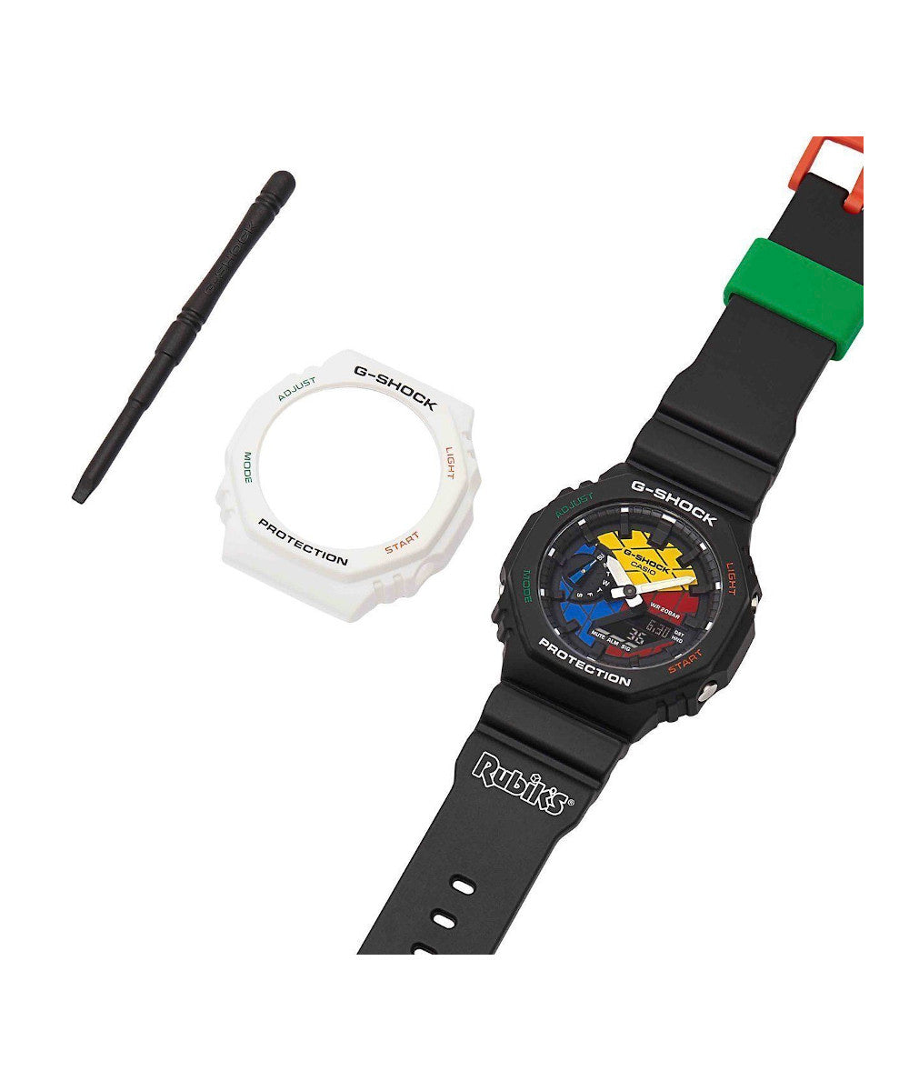 RELOJ ANÁLOGO DIGITAL PARA HOMBRE CASIO G-SHOCK GA-2100RC-1ADR - NEGRO