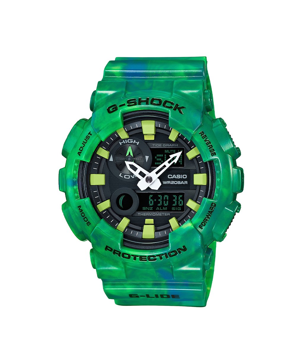 RELOJ ANÁLOGO DIGITAL PARA HOMBRE CASIO G-SHOCK GAX-100MB-3ADR - VERDE