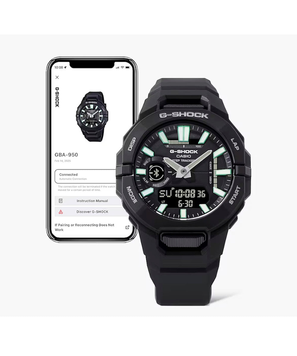 RELOJ CASIO G-SHOCK GBA-950-1ADR -NEGRO