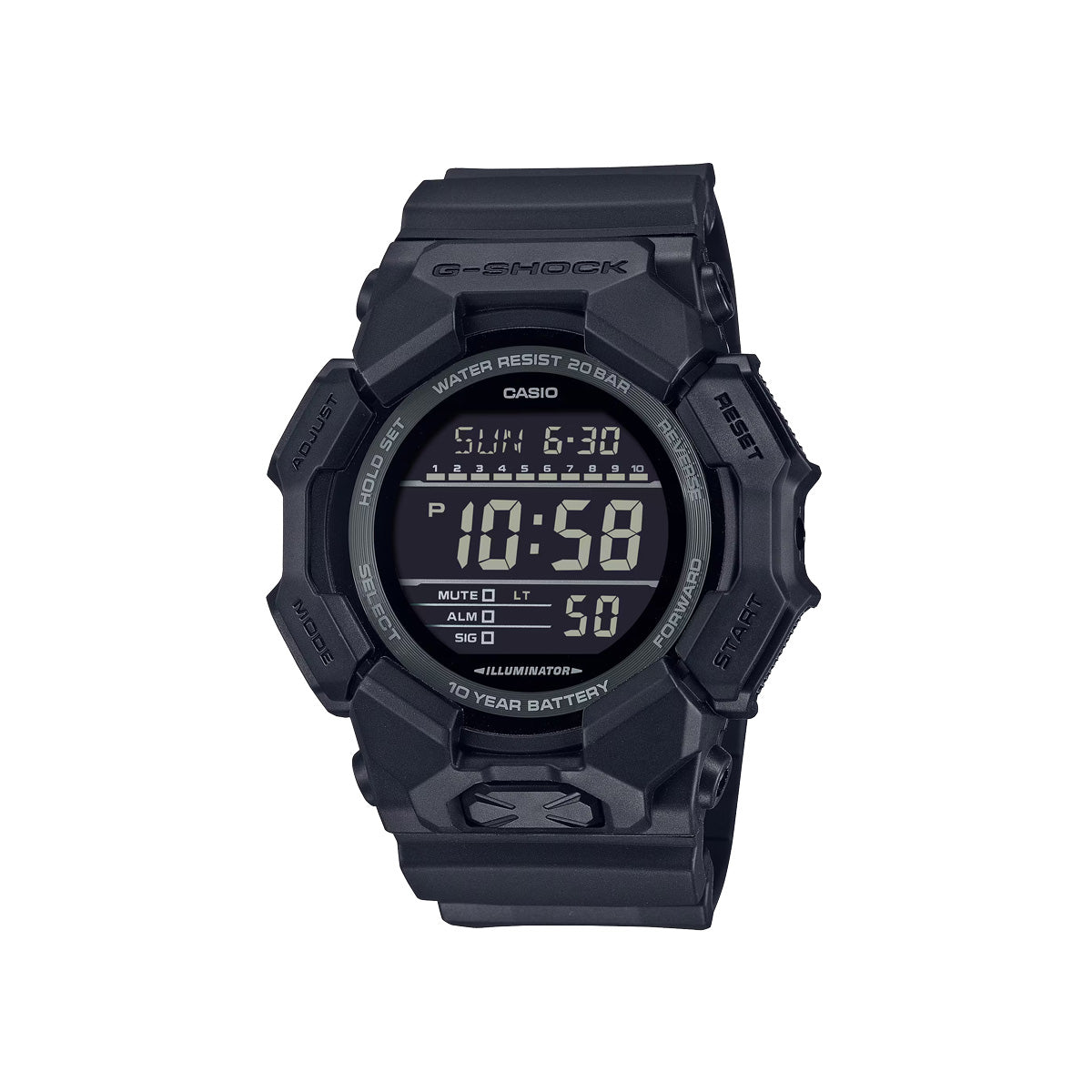 RELOJ DIGITAL PARA HOMBRE CASIO G-SHOCK GD-010-1A1DR - NEGRO
