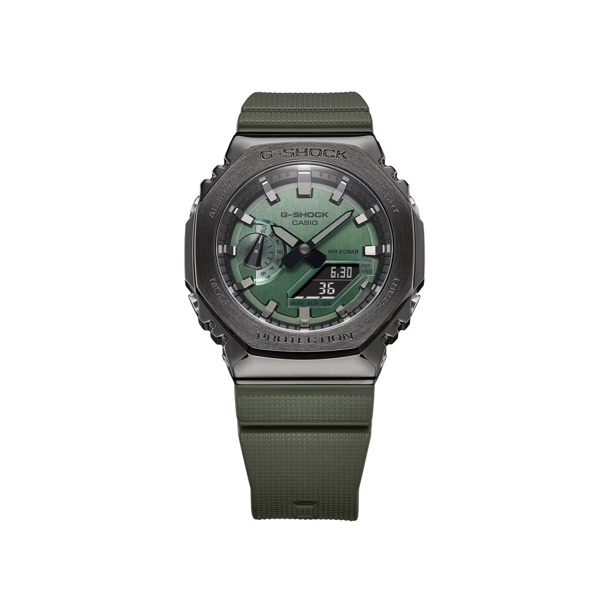 RELOJ ANÁLOGO DIGITAL PARA HOMBRE CASIO G-SHOCK GM-2100B-3ADR - VERDE