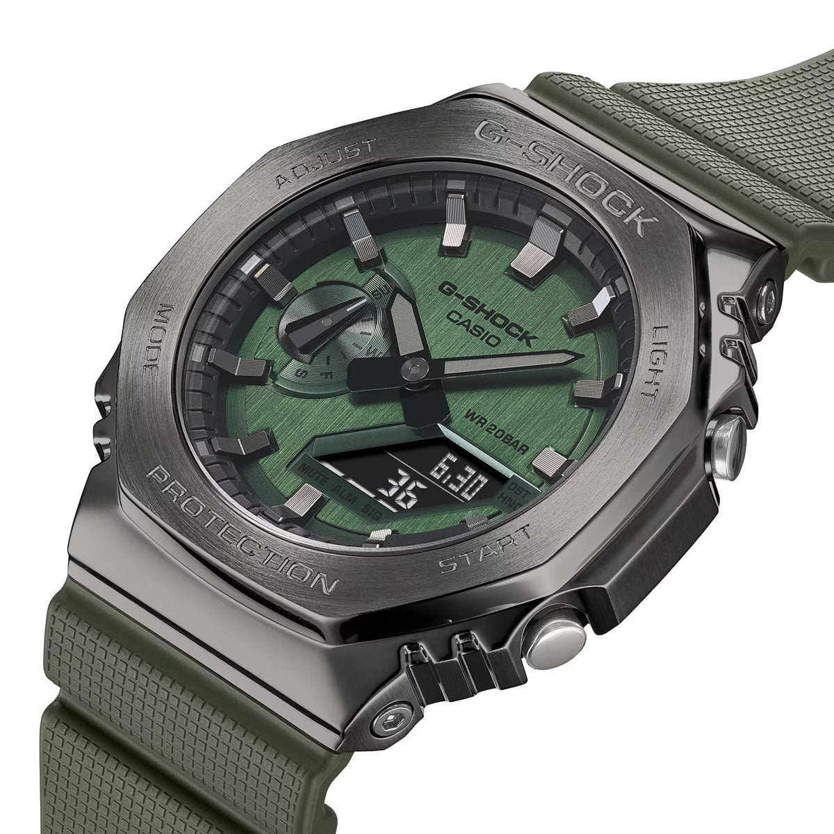 RELOJ ANÁLOGO DIGITAL PARA HOMBRE CASIO G-SHOCK GM-2100B-3ADR - VERDE