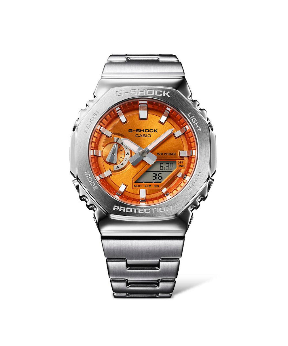 RELOJ CASIO G-SHOCK GM-2110D-4ADR- NARANJADO
