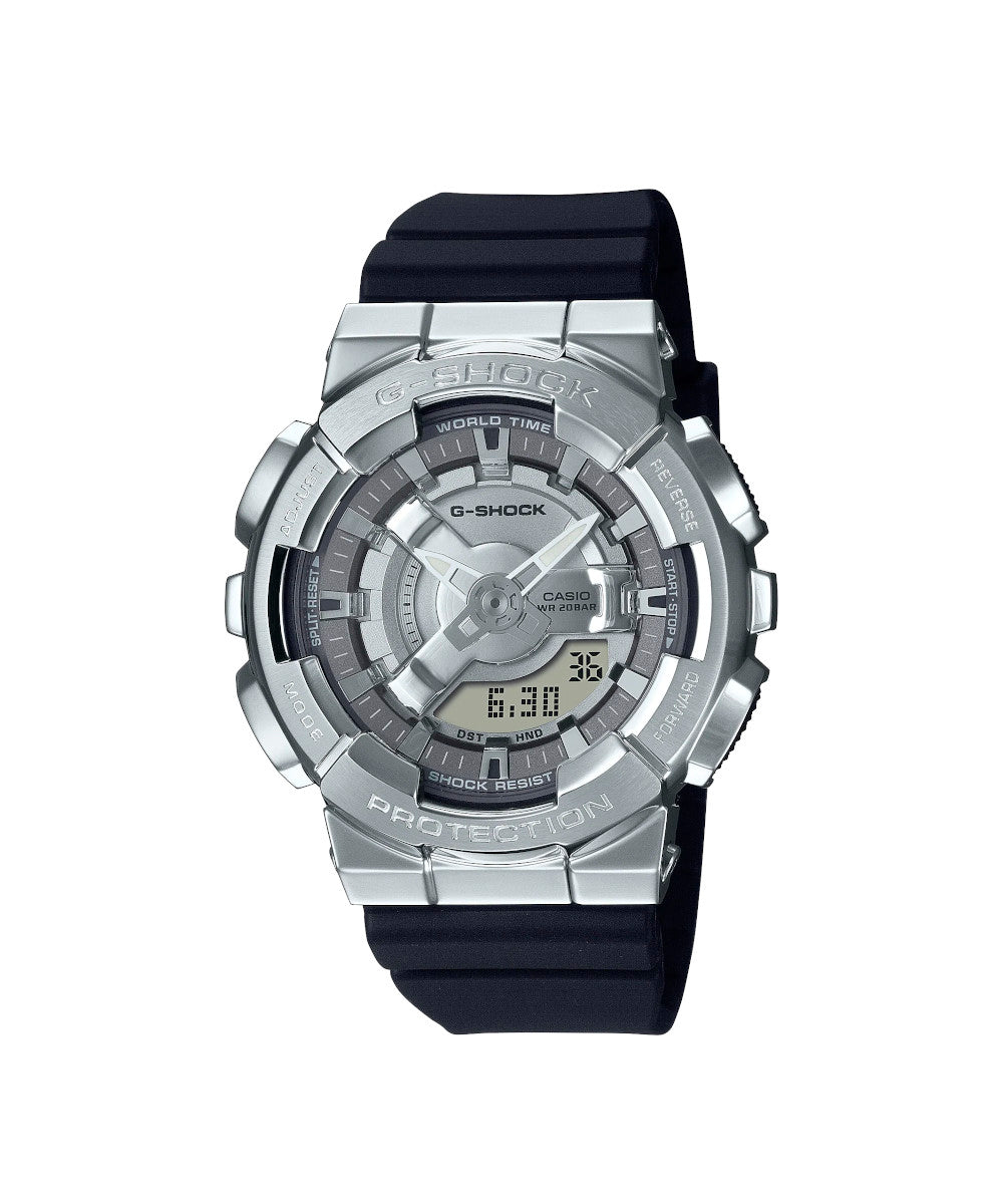 RELOJ ANÁLOGO DIGITAL PARA MUJER CASIO G-SHOCK GM-S110-1ADR - PLATEADO