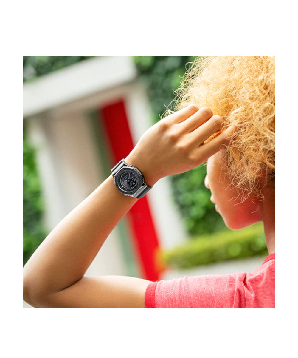 RELOJ PARA MUJER CASIO G-SHOCK  GM-S2100B-8ADR -GRIS