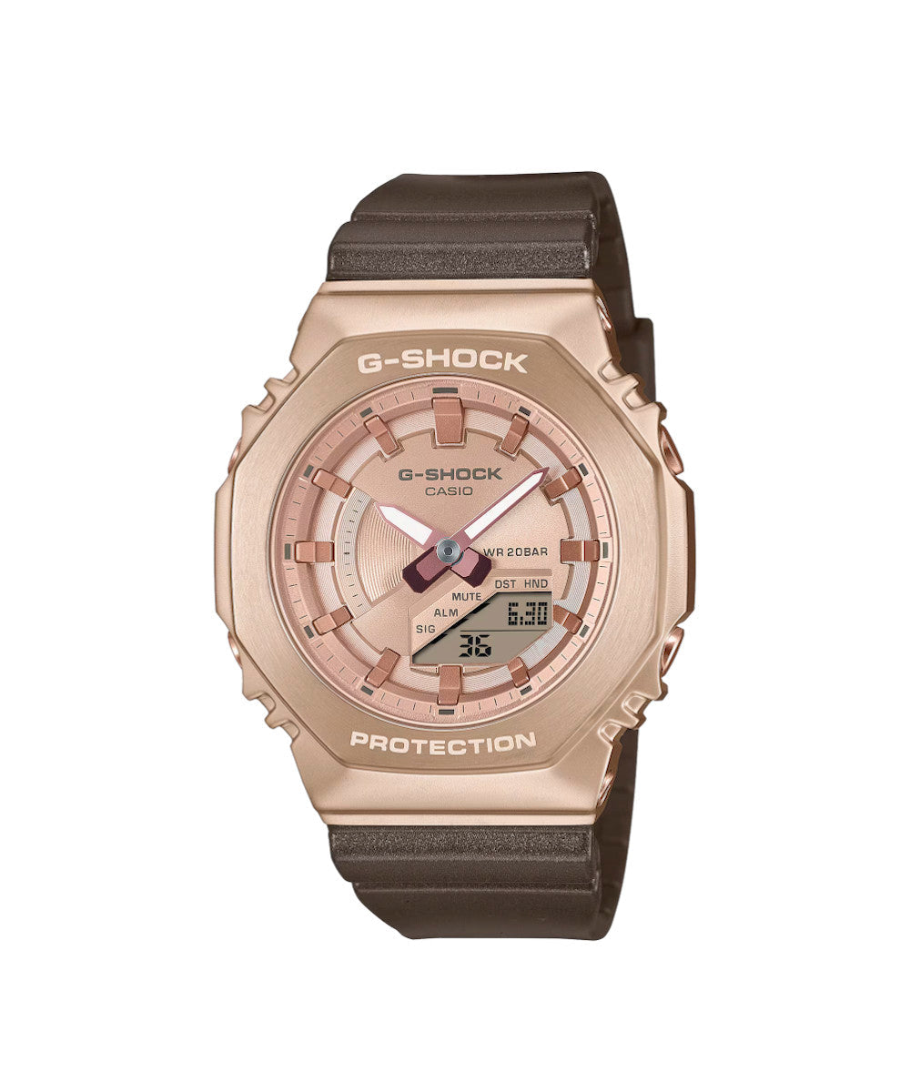 RELOJ PARA MUJER CASIO G-SHOCK  GM-S2100CB-5ADR -CAFÉ