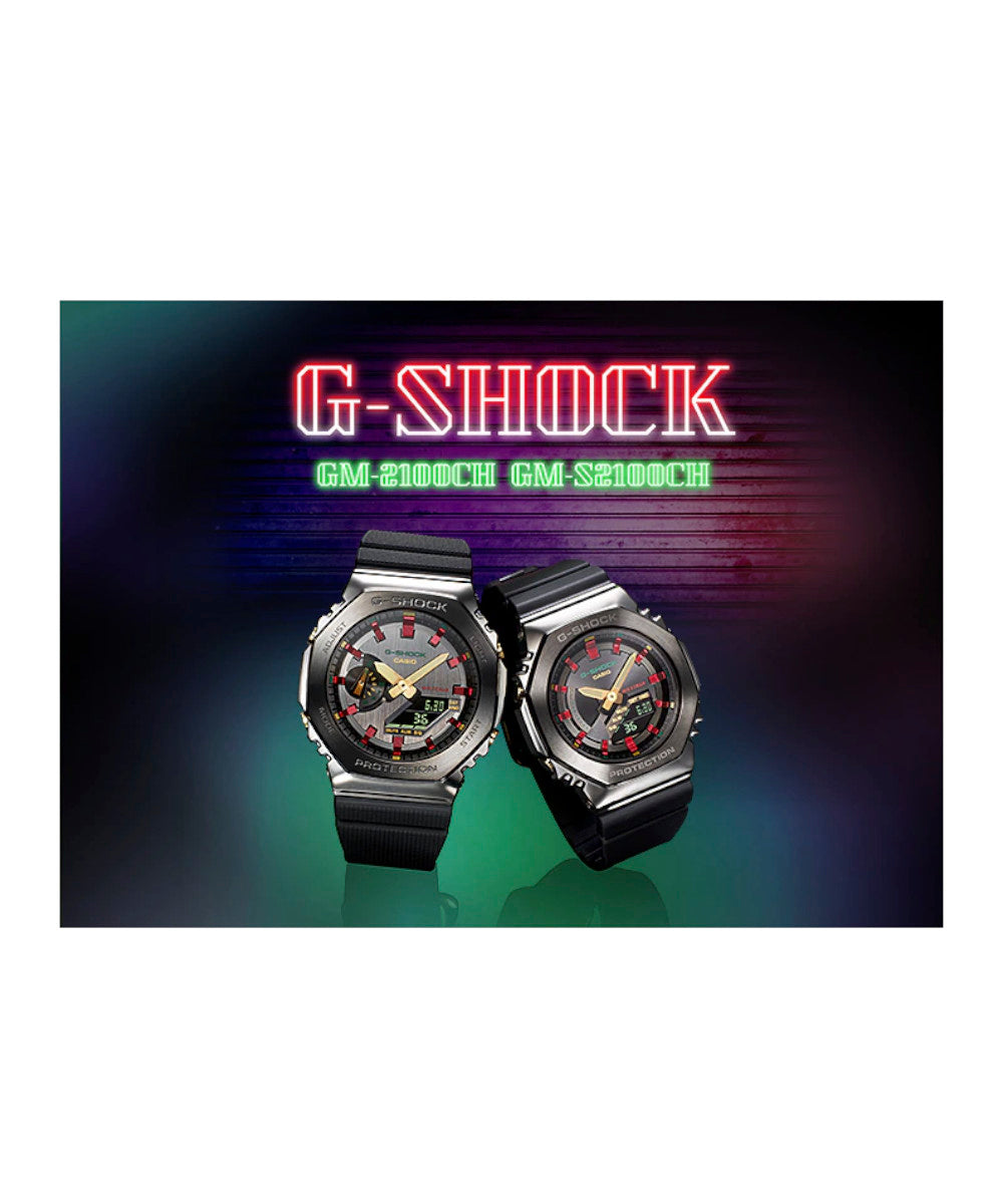RELOJ PARA MUJER CASIO G-SHOCK  GM-S2100CH-1ADR -NEGRO