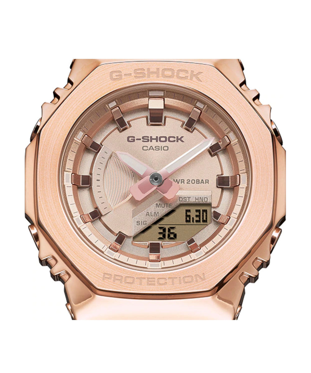 RELOJ PARA MUJER CASIO G-SHOCK GM-S2100PG-1A4DR -ROSADO