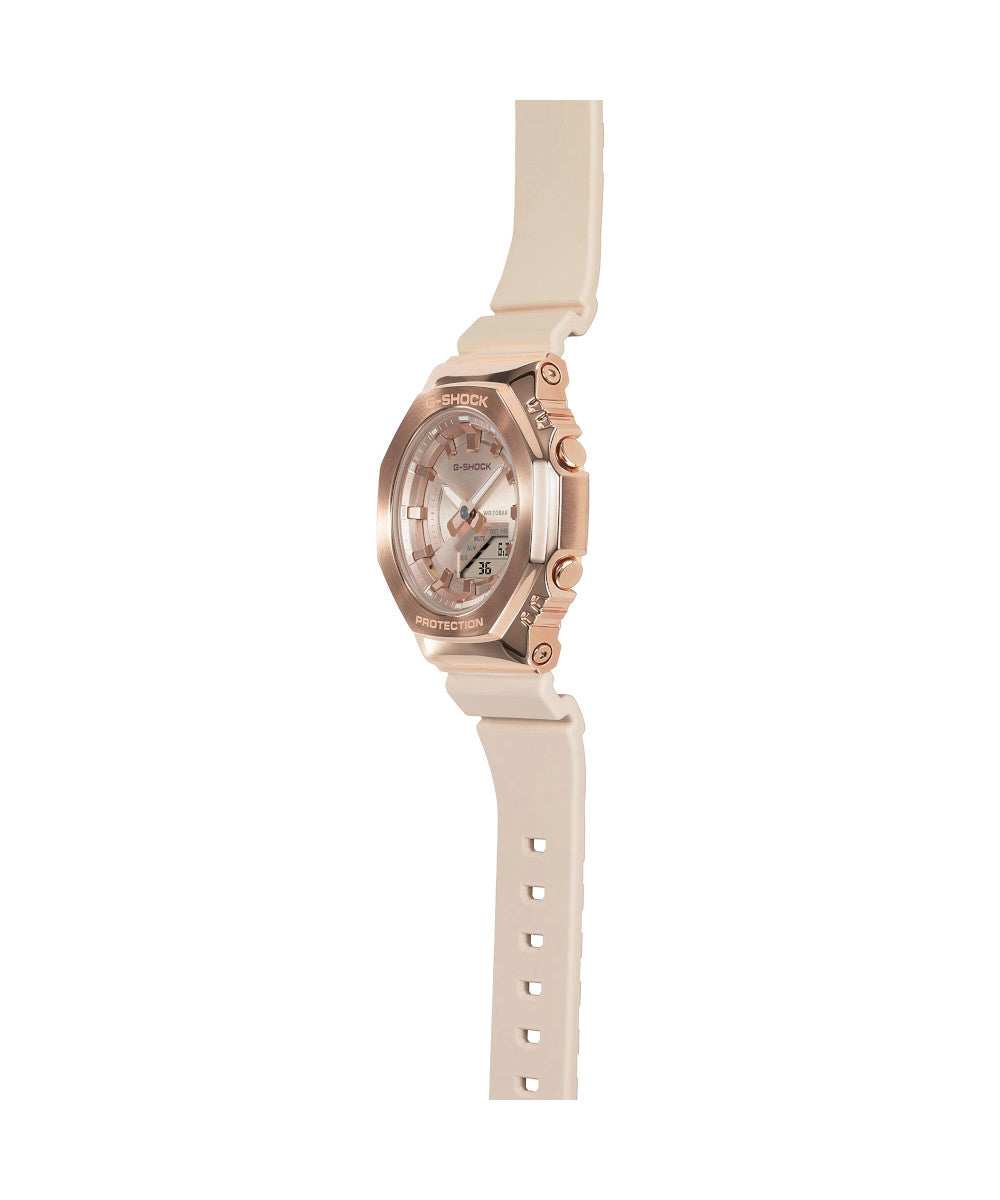 RELOJ PARA MUJER CASIO G-SHOCK GM-S2100PG-4ADR -ROSADO
