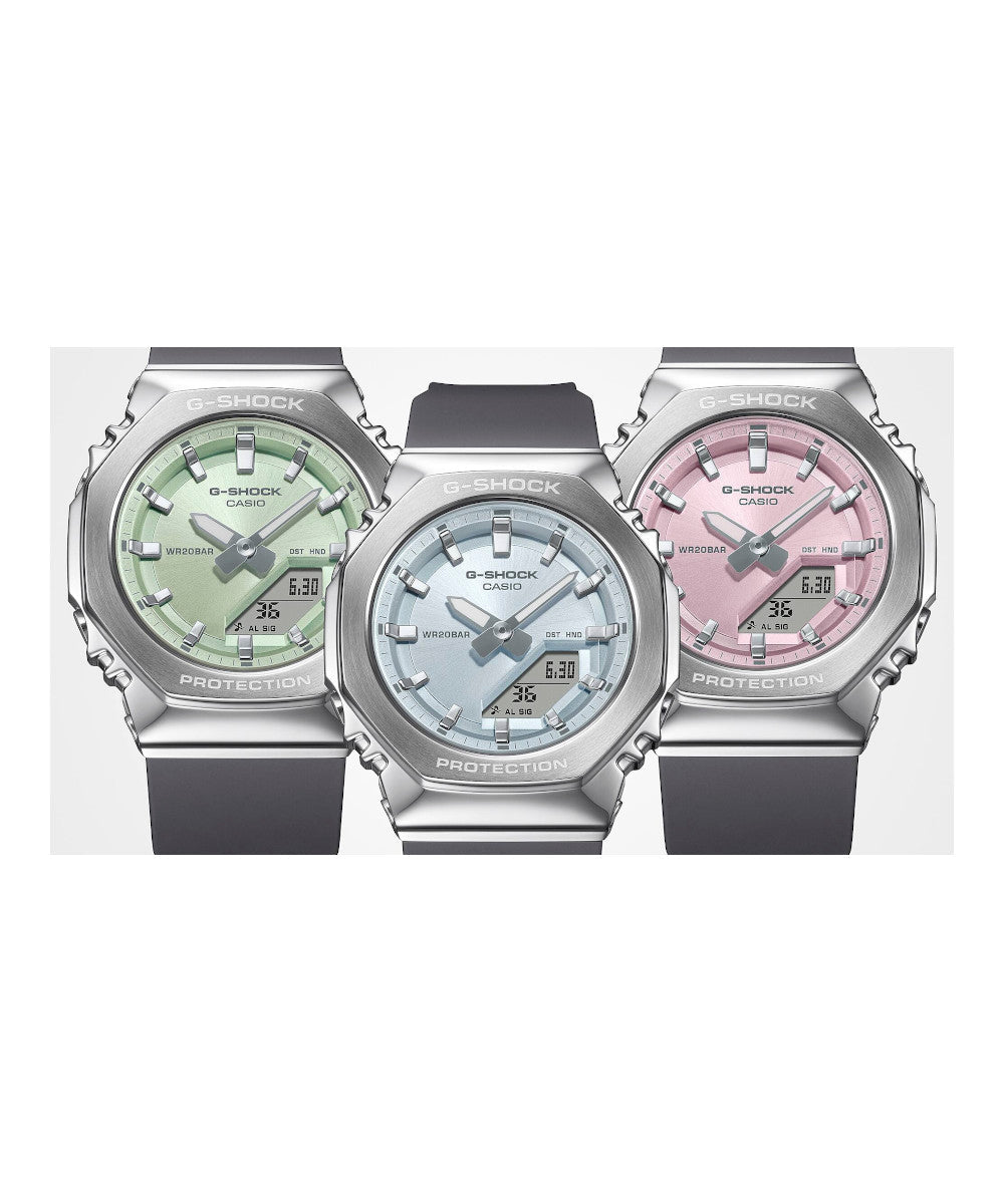 RELOJ PARA MUJER CASIO G-SHOCK  GM-S2110-3ADR -VERDE