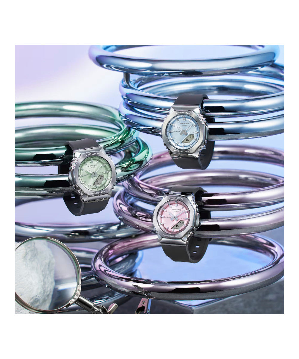 RELOJ PARA MUJER CASIO G-SHOCK GM-S2110-4ADR -ROSADO