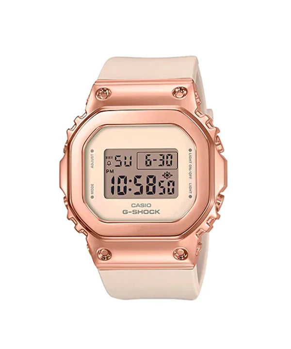 RELOJ DIGITAL PARA MUJER CASIO G-SHOCK GM-S5600UPG-4DR - ROSADO