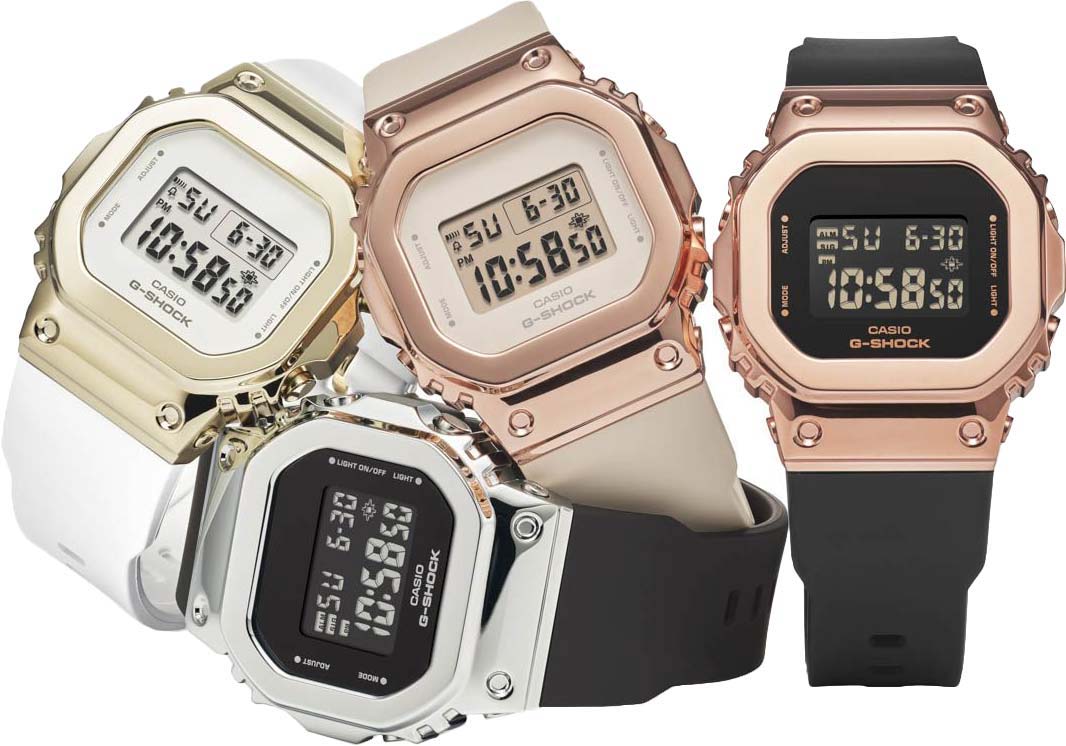 RELOJ DIGITAL PARA MUJER CASIO G-SHOCK GM-S5600G-7DR - BLANCO
