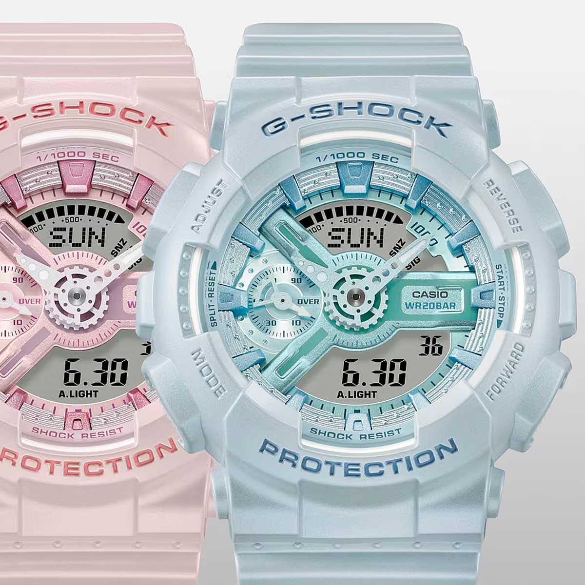 RELOJ ANÁLOGO DIGITAL PARA MUJER CASIO G-SHOCK GMA-S110ST-2ADR - AZUL