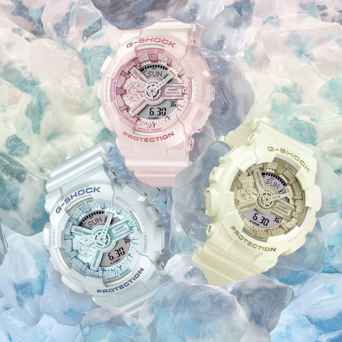 RELOJ ANÁLOGO DIGITAL PARA MUJER CASIO G-SHOCK GMA-S110ST-2ADR - AZUL