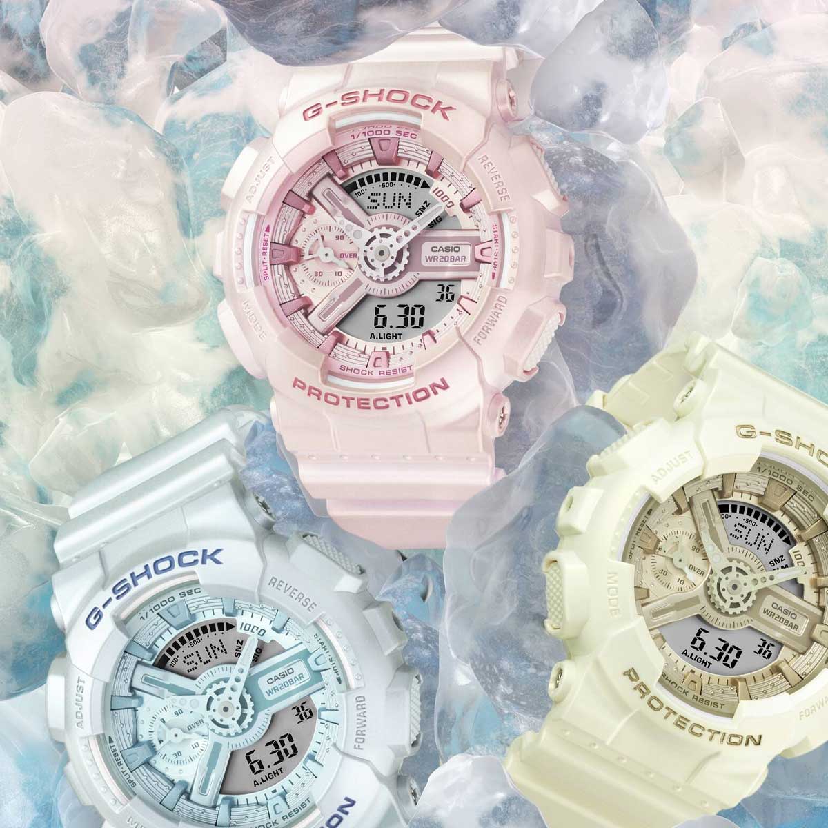 RELOJ ANÁLOGO DIGITAL PARA MUJER CASIO G-SHOCK GMA-S110ST-4ADR - ROSADO