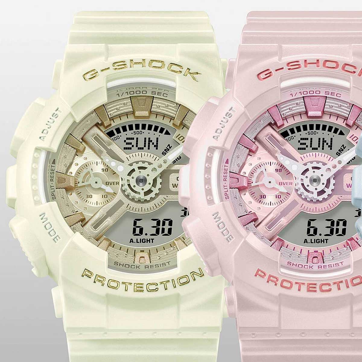 RELOJ ANÁLOGO DIGITAL PARA MUJER CASIO G-SHOCK GMA-S110ST-7ADR - BEIGE