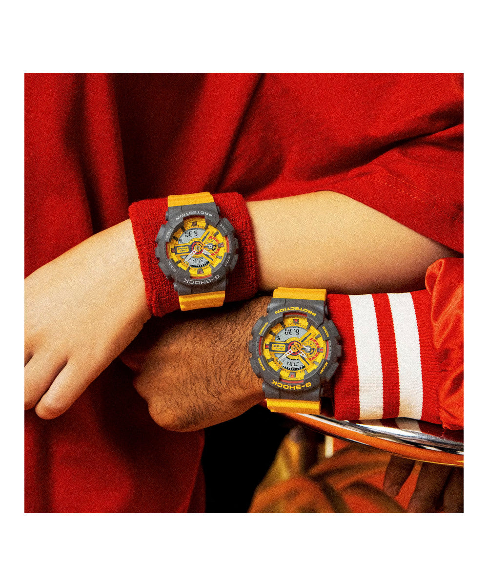 RELOJ PARA MUJER CASIO G-SHOCK  GMA-S110Y-9ADR -AMARILLO