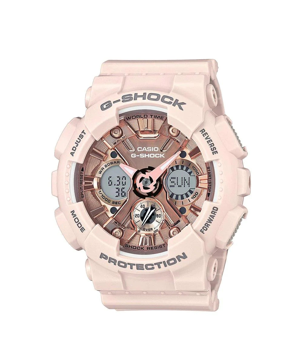 RELOJ ANÁLOGO DIGITAL PARA MUJER CASIO G-SHOCK GMA-S120MF-4ADR - ROSADO