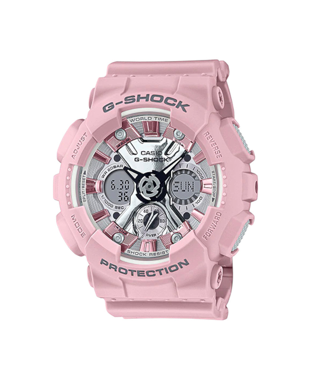 RELOJ PARA MUJER CASIO G-SHOCK  GMA-S120NP-4ADR -ROSADO