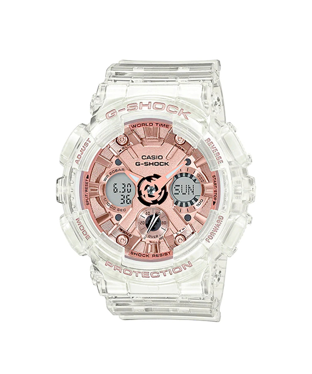 RELOJ PARA MUJER CASIO G-SHOCK  GMA-S120SR-7ADR -BLANCO