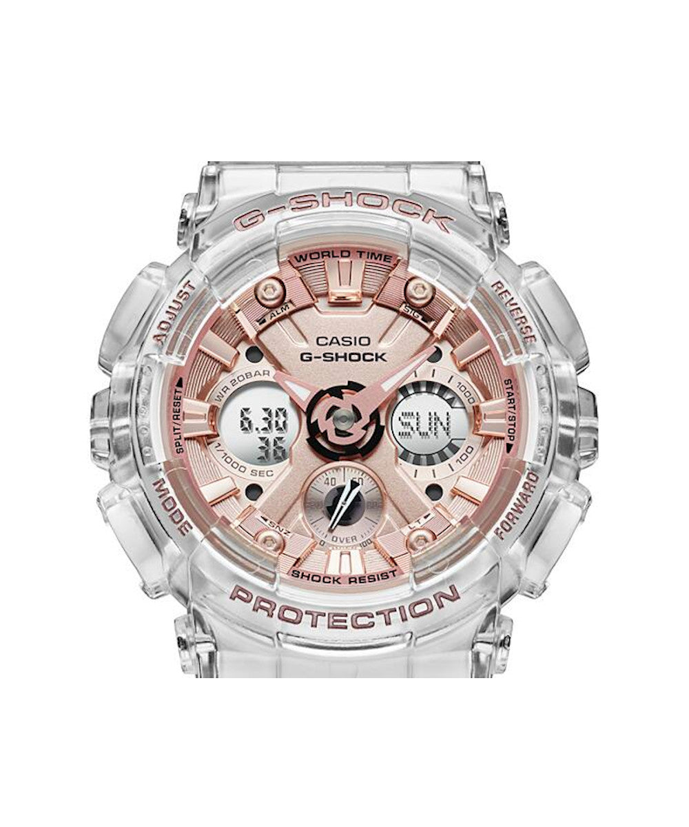 RELOJ PARA MUJER CASIO G-SHOCK  GMA-S120SR-7ADR -BLANCO