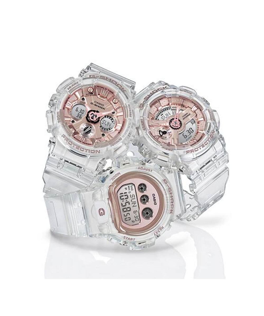 RELOJ PARA MUJER CASIO G-SHOCK  GMA-S120SR-7ADR -BLANCO
