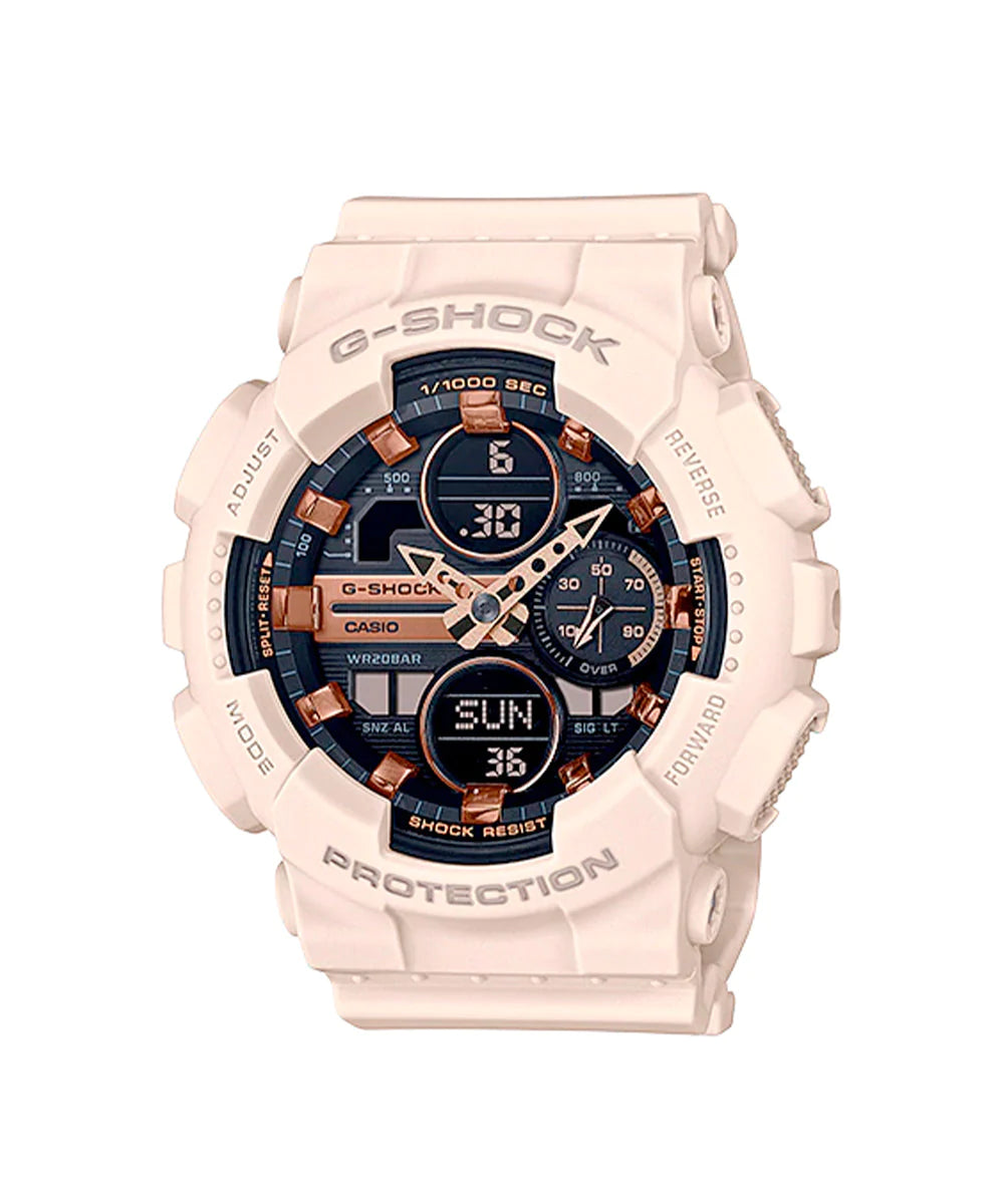 RELOJ ANÁLOGO DIGITAL PARA MUJER CASIO G-SHOCK GMA-S140M-4ADR - ROSADO