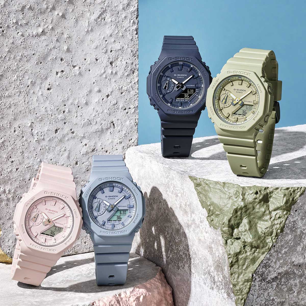 RELOJ ANÁLOGO DIGITAL PARA MUJER CASIO G-SHOCK GMA-S2100BA-3ADR - VERDE
