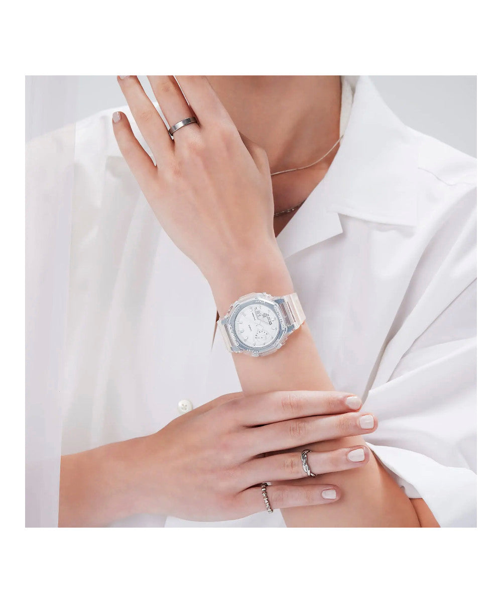 RELOJ PARA MUJER CASIO G-SHOCK  GMA-S2100SK-7ADR -BLANCO