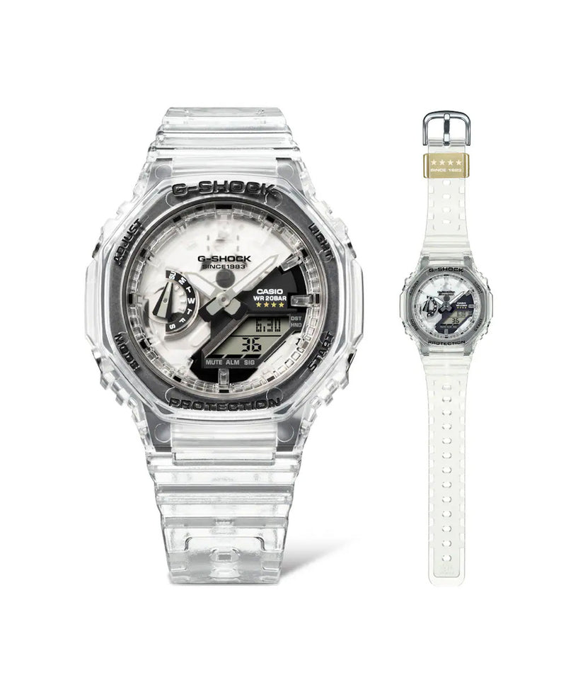 RELOJ ANÁLOGO DIGITAL PARA MUJER CASIO G-SHOCK GMA-S2140RX-7ADR - TRANSPARENTE