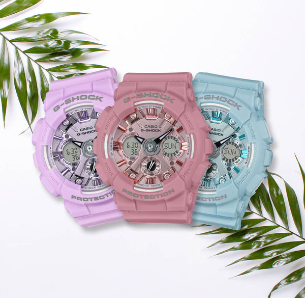 RELOJ ANÁLOGO DIGITAL PARA MUJER CASIO G-SHOCK GMA-S120DP-4ADR - ROSADO
