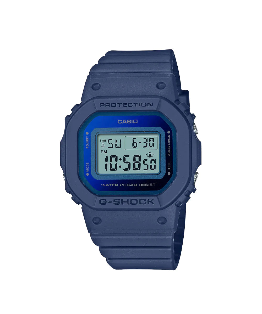RELOJ DIGITAL PARA MUJER CASIO G-SHOCK GMD-S5600-2DR - AZUL