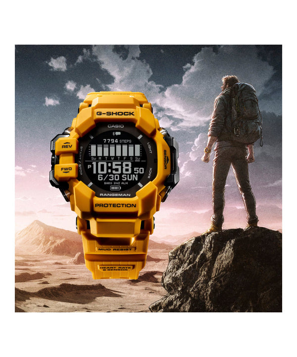 RELOJ DIGITAL PARA HOMBRE CASIO G-SHOCK GPR-H1000-9DR - AMARILLO