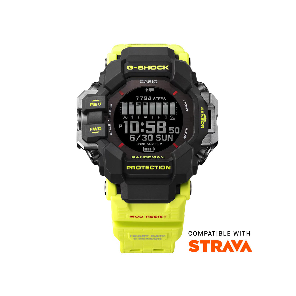 RELOJ DIGITAL PARA HOMBRE CASIO G-SHOCK GPR-H1000RY-1A9DR - NEGRO