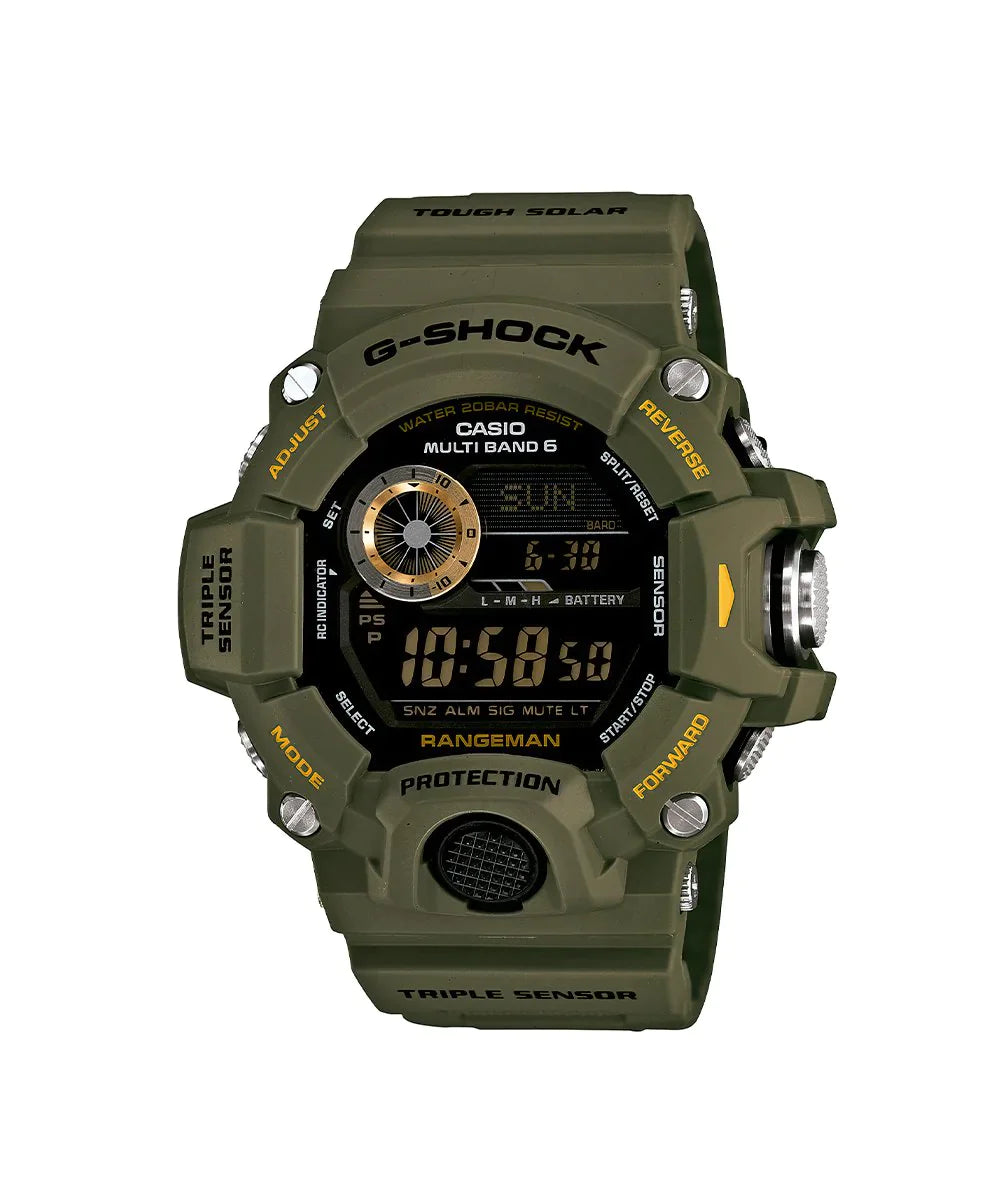 RELOJ DIGITAL PARA HOMBRE CASIO G-SHOCK GW-9400-3DR - VERDE