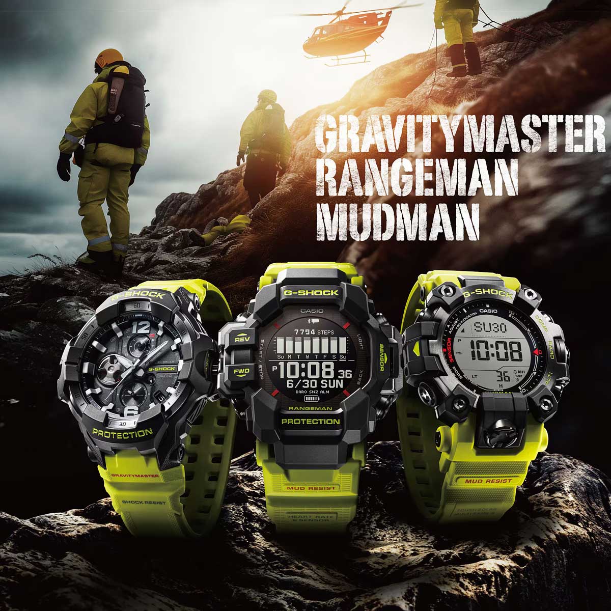 RELOJ DIGITAL PARA HOMBRE CASIO G-SHOCK GW-9500MRY-1A9DR - VERDE